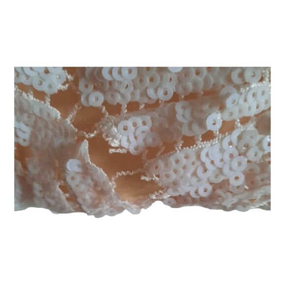 PartyTime Formal White Sequin Dress - Picture 7 of 7